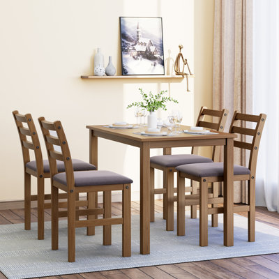 Charmonique 43.31 L x 27.56 W Dining Set -  Red Barrel StudioÂ®, 1F460BE026CA41699514C8CD918FF8F3