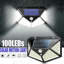 Ensemble de lumières de sécurité extérieures à capteur de mouvement à énergie solaire 108LED pour couloir de garage