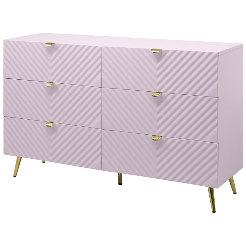 Commode double 6 tiroirs Earven