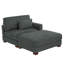 Chaise longue modulaire rembourrée en velours côtelé avec accoudoirs et coussins Bentura-1878892188-1878153760