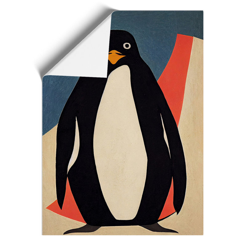 Penguin Abstract Art No.6 - Wall Art, Paper, 59.4cm H x 42cm W, No Matte