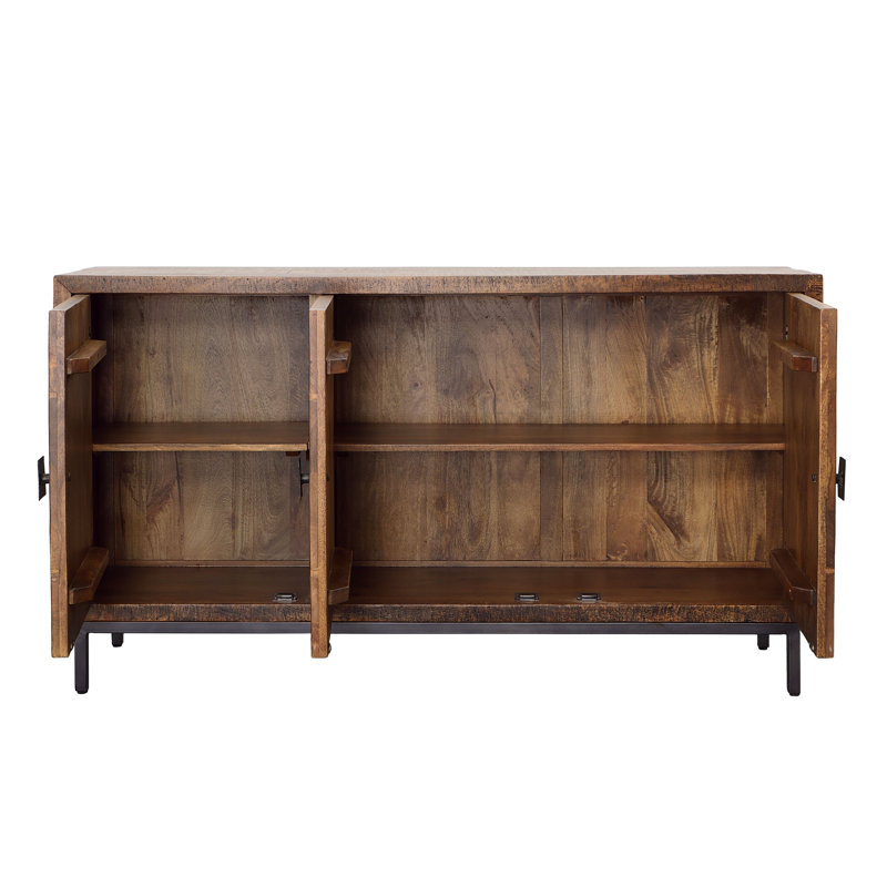 Bratman 63" Wide 2-Drawer Sideboard, Brown