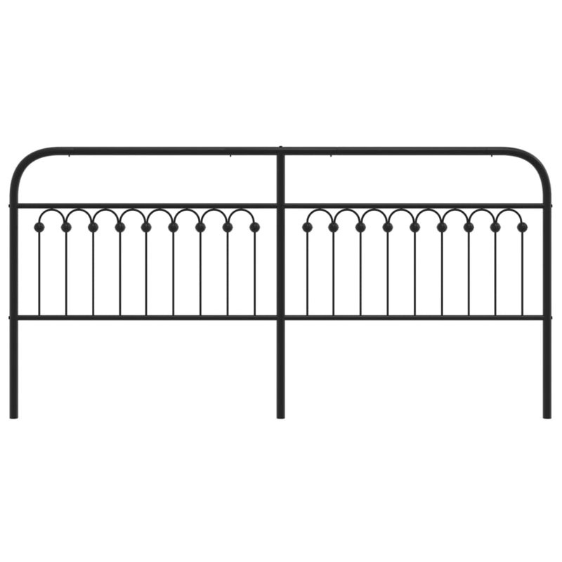 Headboard, Black, 100cm H x 206cm W x 3cm D