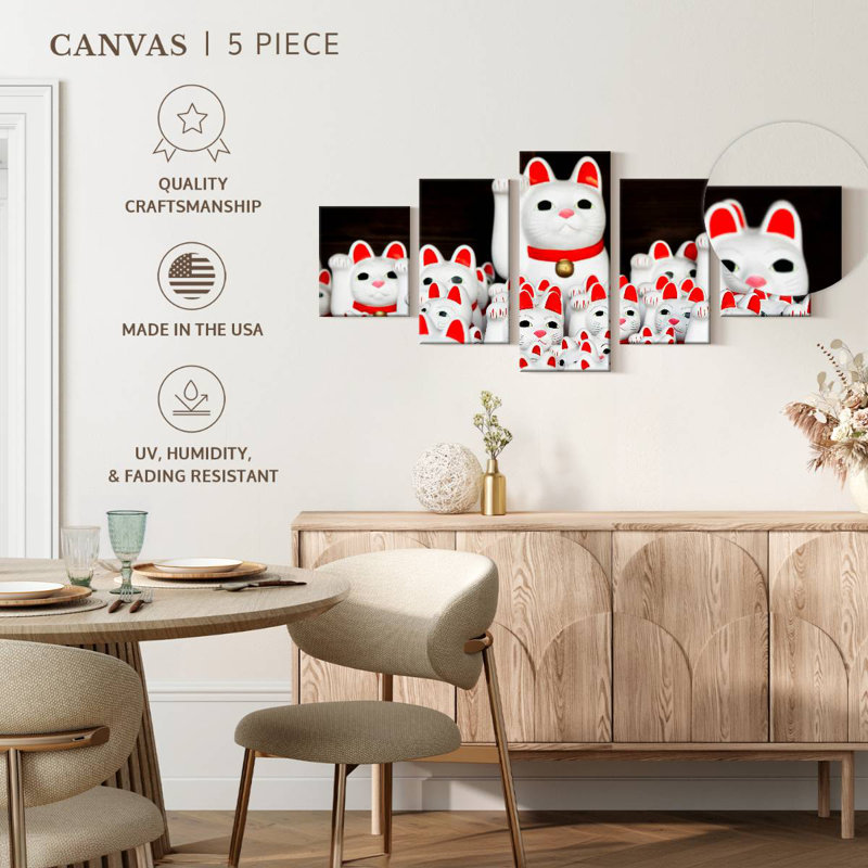 Lucky Cat Temple, 34" H x 74" W