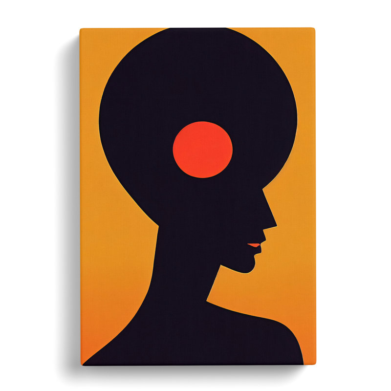 Abstract Female Portrait - Wrapped Canvas, 76cm H x 50cm W x 3cm D