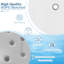 Round Outdoor Side Table With Umbrella Hole , 50cm cm W 50cm cm D