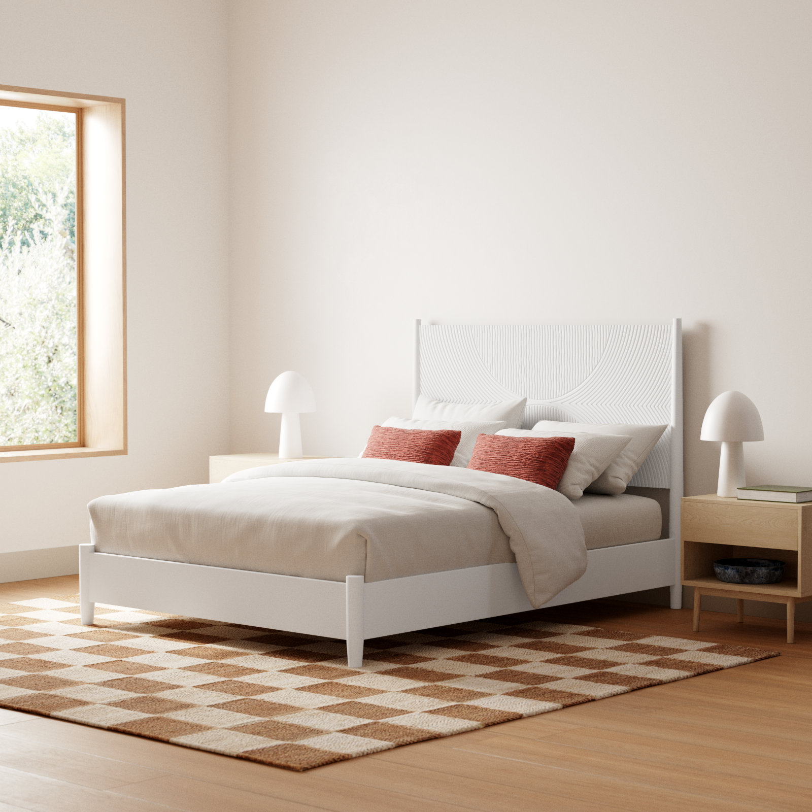 Daria Panel Bed, Queen