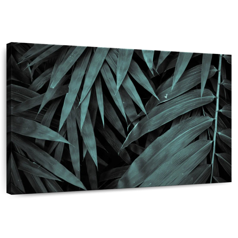 Feuilles tropicales Harnek vert foncé, H 16 po x l 24 po