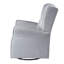 Chaise pivotante grise avec fauteuil coulissant - Stable and Secure Elegant Living