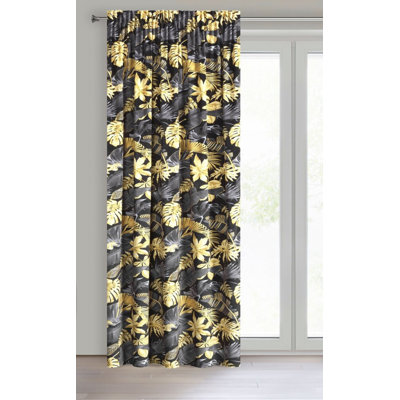 Cobos Polyester Blackout Eyelet Curtain Panel