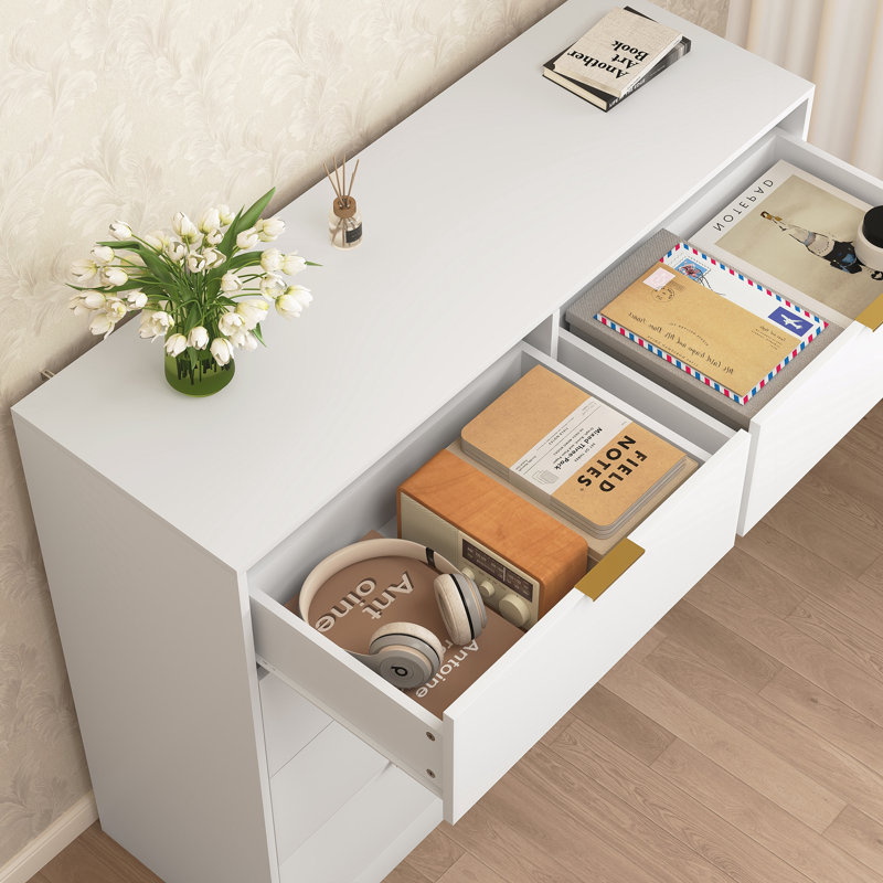 8 Drawers Dresser For Bedroom, White