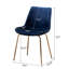 5 configurations de salle à manger - table ronde à tréteaux et 4 chaises bleues et blanches avec coussins en mousse