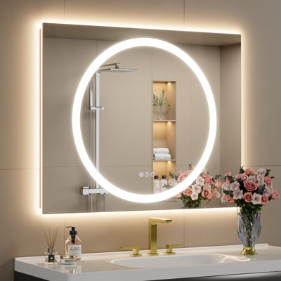 Dimmable LED Bathroom Mirror with Lights