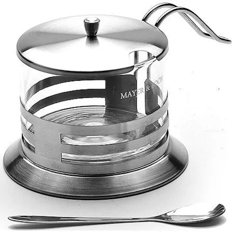 Mayer & Boch sucrier avec couvercle et cuillère 9 oz