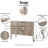 Dresser In Rustic Gray And White-506751119