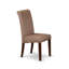 L'ensemble de salle à manger 3 pièces contient une table de salle à manger rectangulaire avec Dropleaf et 2 chaises Parson rembourrées en tissu brun, acajou-1097663567-1097663563-1097663560