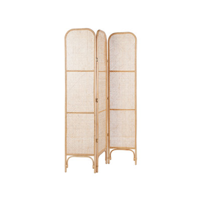 Alfrieda 105cm W x 180cm H 3 - Panel Folding Room Divider