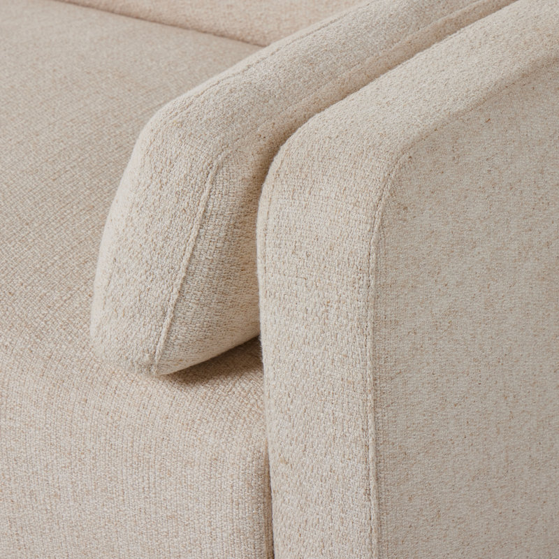 Toland Sofa, Cream Polyester Blend