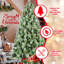 Arbre de Noël avec 51 pommes de pin, PVC mélangé et branches à aiguilles dures, structure à charnières pour une installation facile, support en métal robuste - arbre de vacances complet et réaliste-159335263
