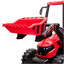 Tracteur à pédale 24V avec télécommande pour les parents, tracteur à pédales avec chargeuse et pelle rétrocaveuse-130626644