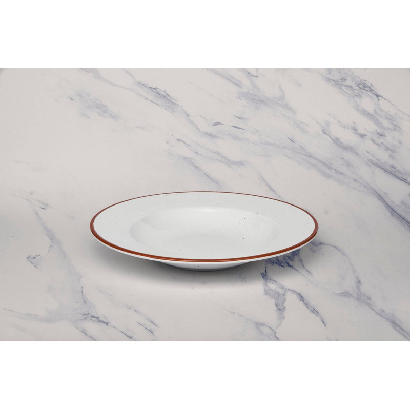 Assiette creuse en porcelaine, 10,2 po