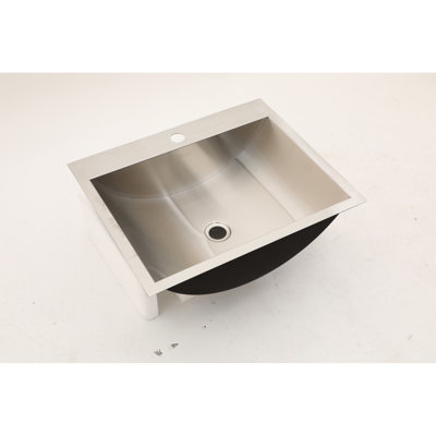 Brushed Nickel Stainless Steel Sink 21X17 - To Dirt And Grime, Clean Drop-In Bathroom 21"X17" Easy Clean, Time