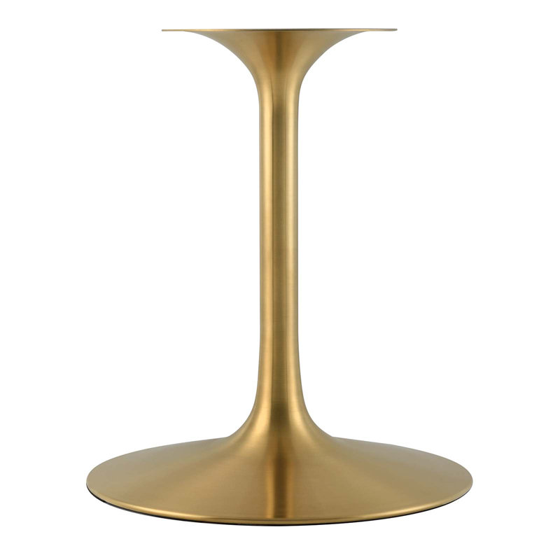 Round Gold Cherry Walnut 60" Wood Dining Table