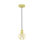1 - Light Brass Lantern Pendant