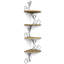 Naelle 4 Piece Tiered Corner Shelf-589971172
