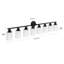 Éclairage pour meuble-lavabo moderne noir 8 lumières 52 po (ampoule non incluse)-755504353-755504358-755504377