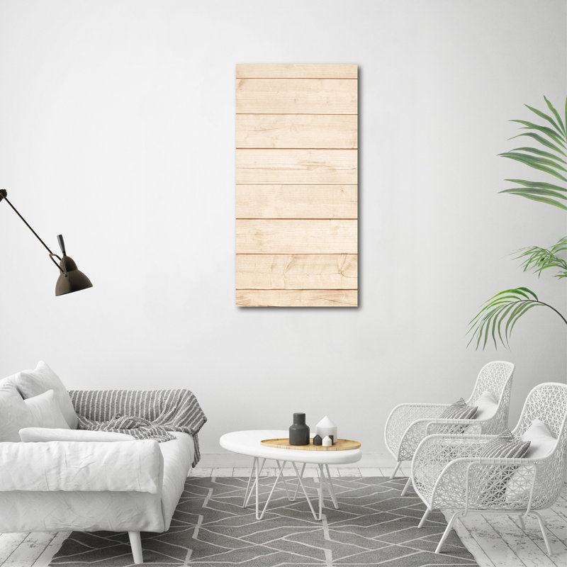 Wooden Background - Wrapped Canvas Print