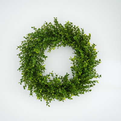 Faux Boxwood Wreath