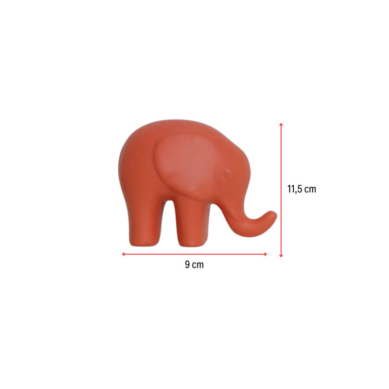 Elegant Decorative Object, Orange Ceramic, 3.5 x 5.9 x 4.5 inches | 100% High-Quality Ceramic, Perfect for Home Decor & Accent Pieces | Vibrant Color Adds Style to Living Room & Office Spaces