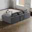 Canapé modulaire incurvé en forme de L 99 po - Nuage de chenille, sans os, sièges profonds - Salon / chambre à coucher-129466636