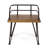 Rustic Industrial Chair - 2 Pieces, Wood Seat, Iron Frame, Finish, For Backyard Patio Decor 2 Seats, Frames, Stylish