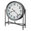 Childress Modern & Contemporary Oversized Mantel Clock, 27" Tall Metal Frame with Detailed Base, Arabic Numeral Dial