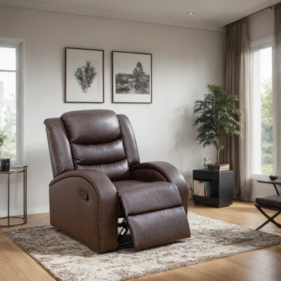 33“ Manual Recliner Chair – Plush Comfort With Effortless Relaxation