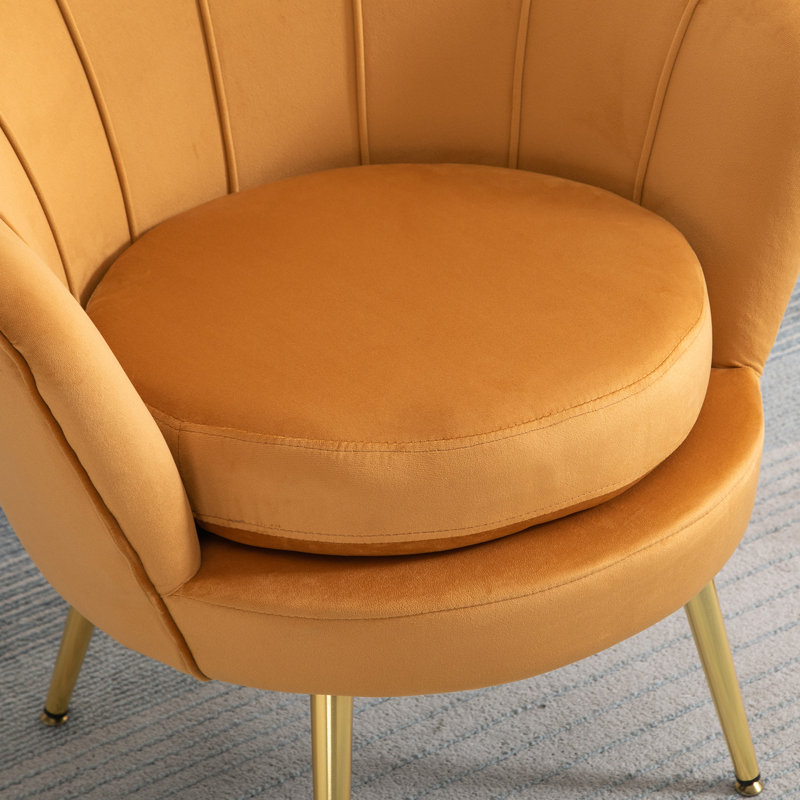 Fauteuil l 30 po, Polyester jaune