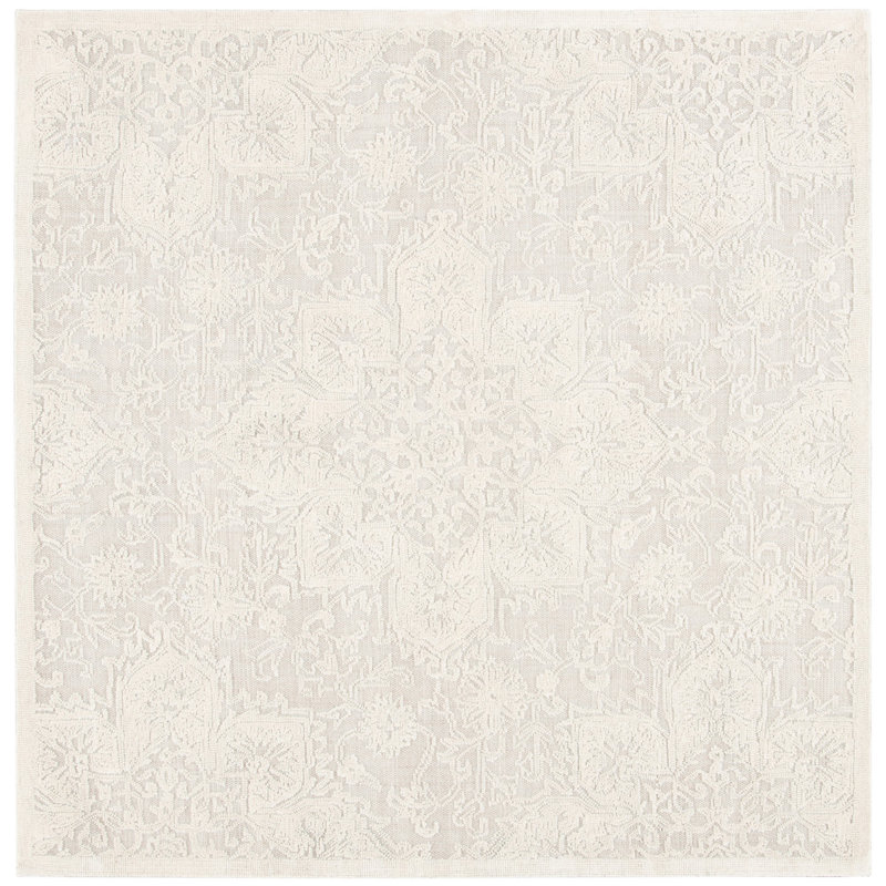 Tapis en laine touffeté à la main Bonny, Carré 6 pi