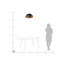 Monson 1 - Light Black Dome Pendant