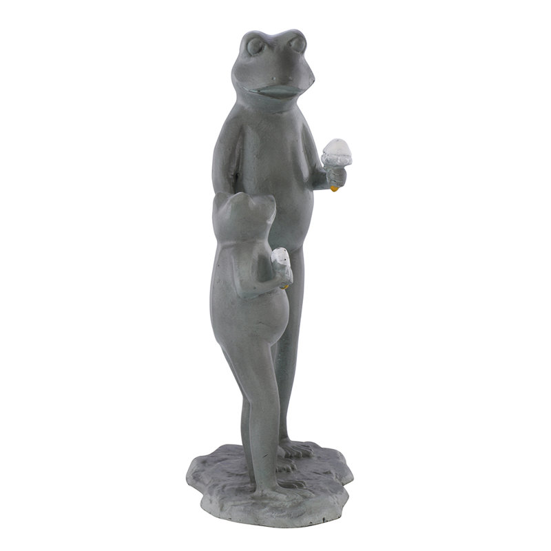 Summertime Treat Frog Family Garden Statue