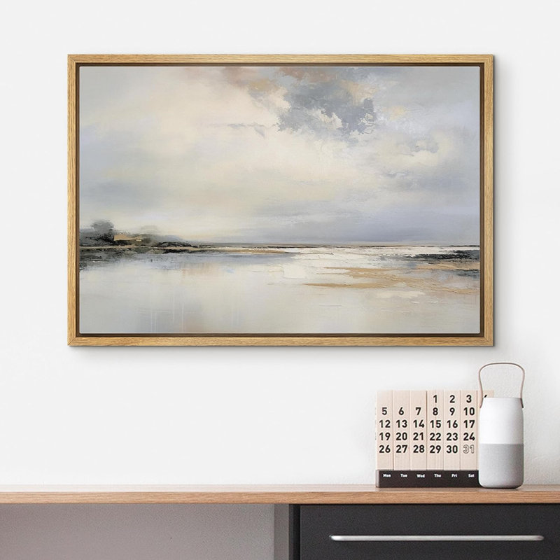 Minimal Landscape " Storm Cloud Lake Reflection Nature Fine Art Large Wall Art Pictures Bedroom Office "