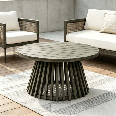 Wood Patio Coffee Table