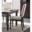 Table et chaises rembourrées Brown-722323247