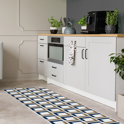 Tapis de couloir blanc
