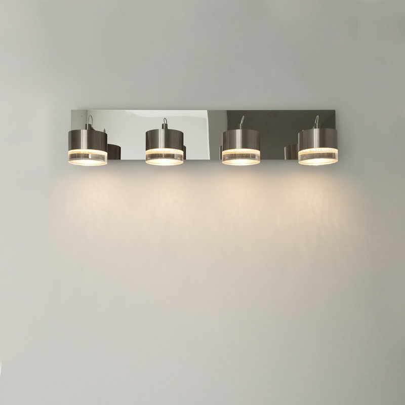 Barnsdall Dimmable LED Vanity Light, Chrome, 4