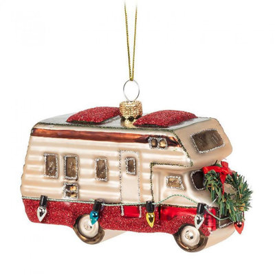 2.5'' Glass Christmas Lighted Ornament
