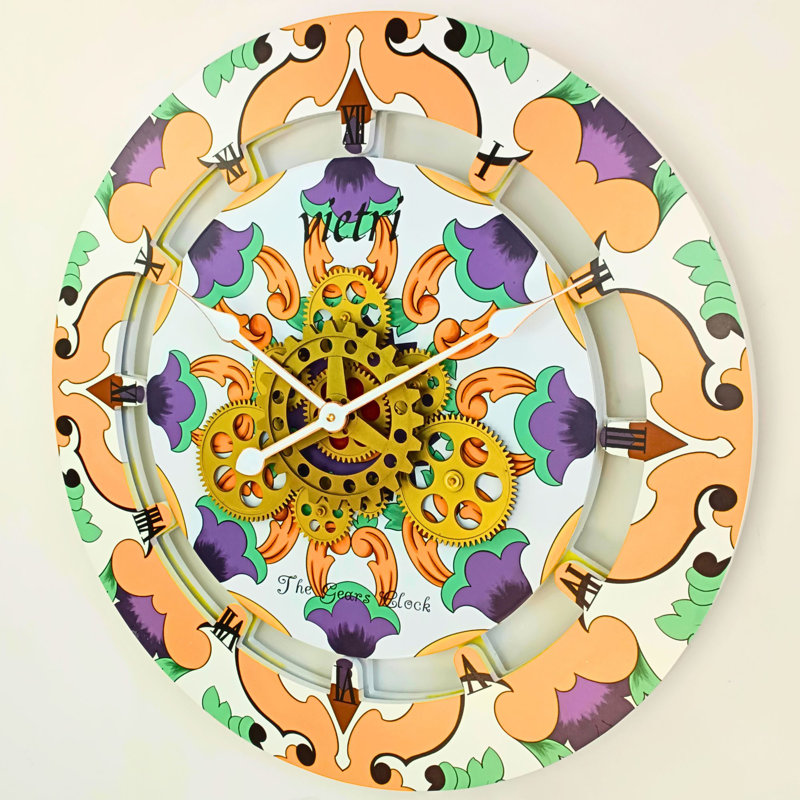 Solid Wood Wall Clock, Vietri