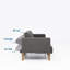 Hewson 3 Seater Sofa Bed-122402221-122402218