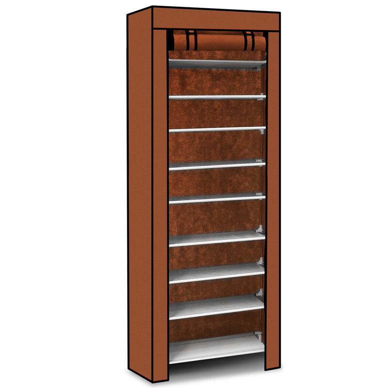 Rangement pour chaussures 27 paires, Brun